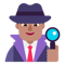 Man Detective- Medium Skin Tone emoji on Microsoft
